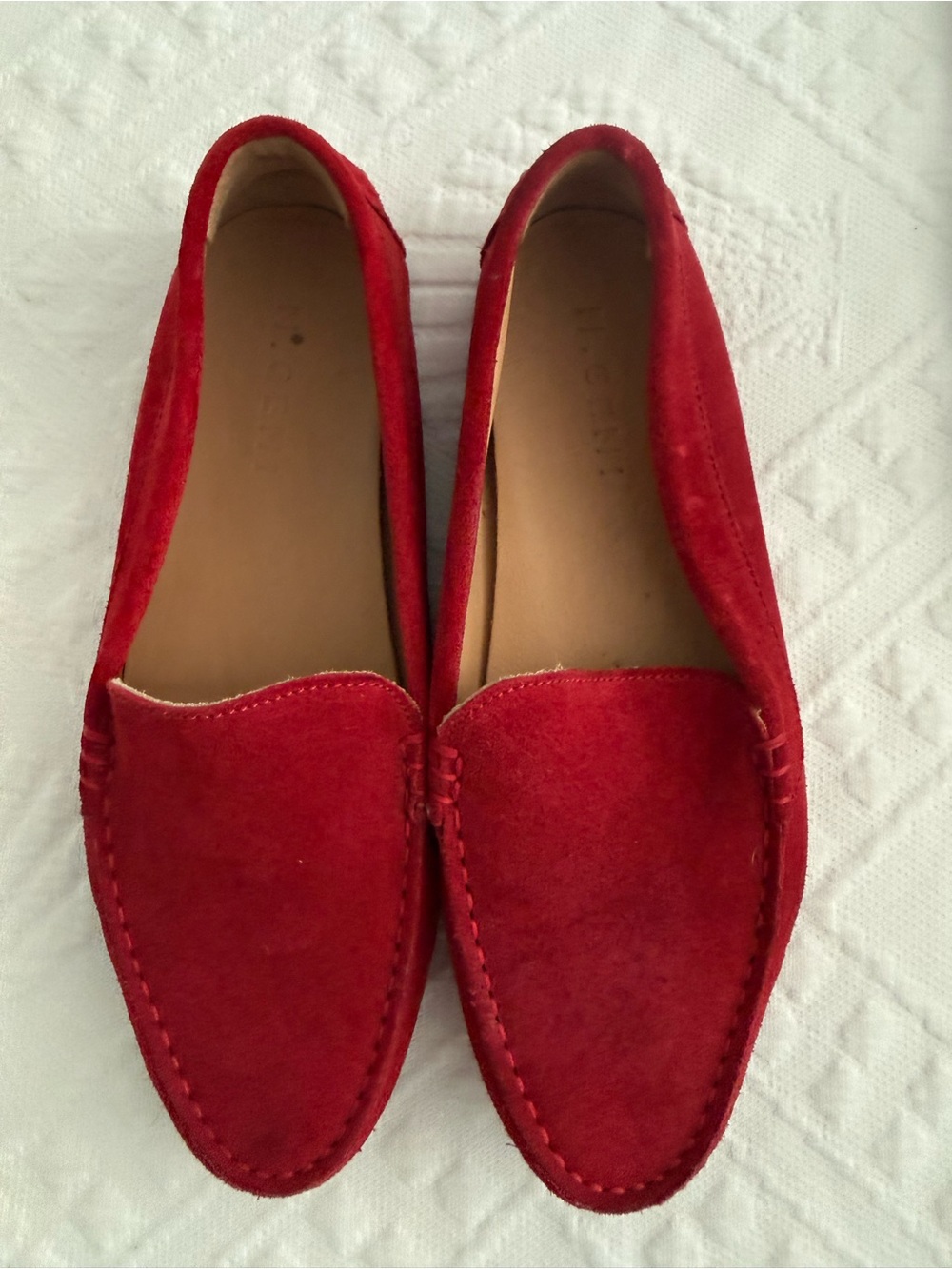 M. Gemi Red Suede Loafers